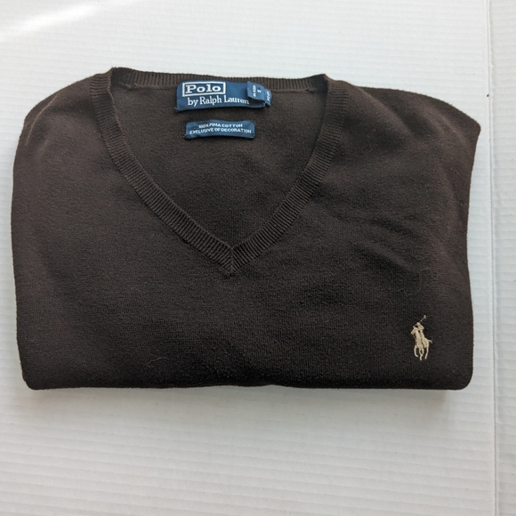 Polo Ralph Lauren v neck sweater M - Picture 3 of 6